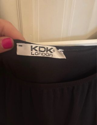 Blusa Kdk London Talla Única Negra