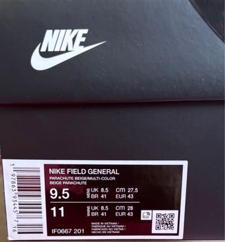 NIKE FIELD GENERAL logo multicolor