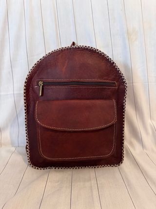 Mochila de cuero unisex