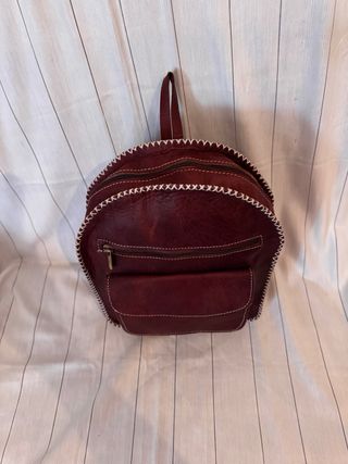 Mochila de cuero unisex