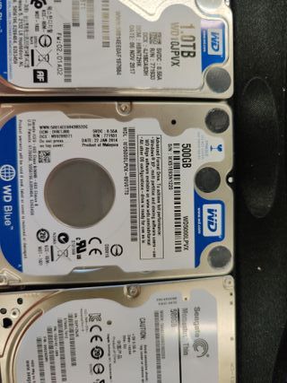 3 Discos Duros 2.5 WD y Seagate