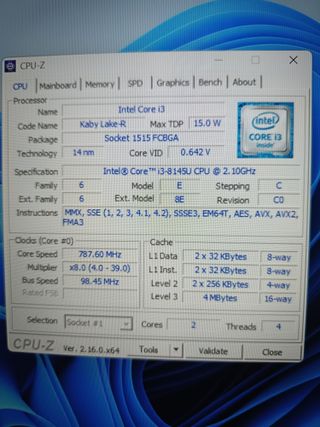 Ordenador portatil Hp i3 8th con disco SSD+HDD