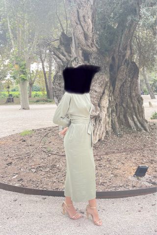 Vestido de fiesta verde