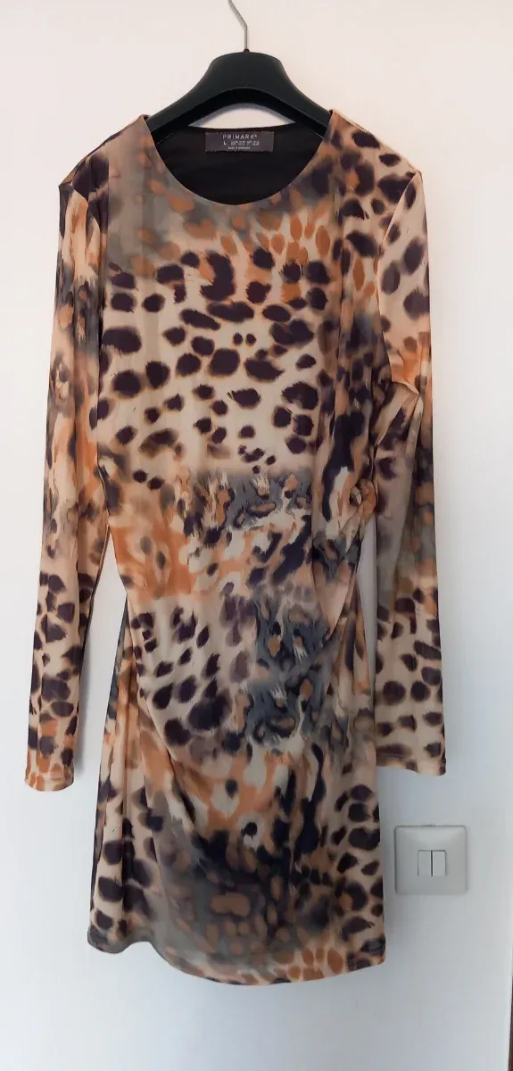 Vestido estampado animal print Primark Talla M