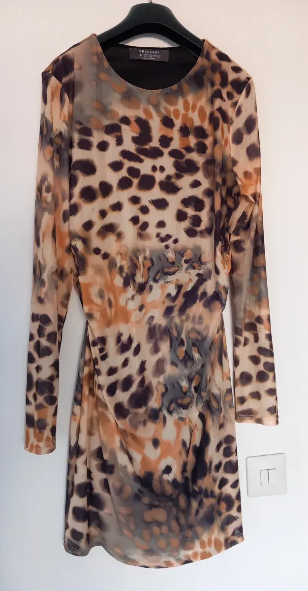 Vestido estampado animal print Primark Talla M