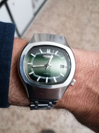 Citizen Automático Vintage Esfera Verde