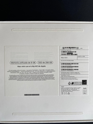 Mac mini M2 (2024) 8GB RAM 256GB SSD
