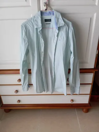 Camisa Roberto Verino con detalle verde
