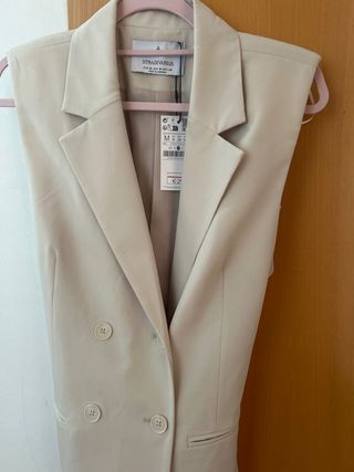 Chaleco Stradivarius Beige Talla M