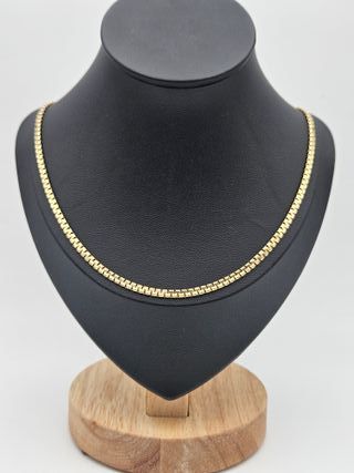 Cadena de Oro 14K, Zig Zag Plana, 13,88gr, 48cm