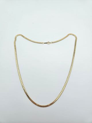 Cadena de Oro 14K, Zig Zag Plana, 13,88gr, 48cm