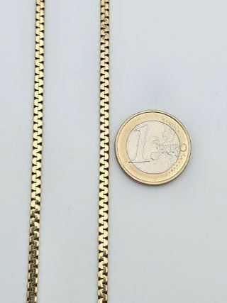 Cadena de Oro 14K, Zig Zag Plana, 13,88gr, 48cm