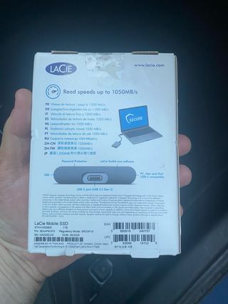 LaCie Mobile SSD Secure 1TB (NUEVO A ESTRENAR)