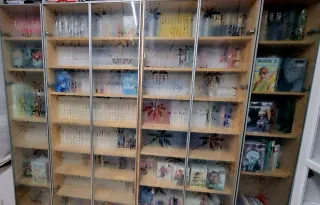 4 Librerías Cristal y Madera.