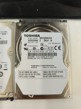 3 Discos Duros 2.5 500GB Seagate/Toshiba