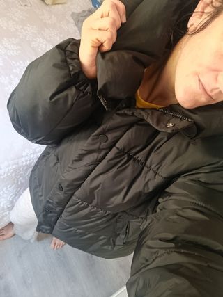 Cazadora acolchada negra