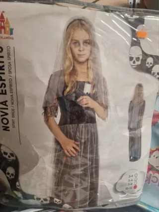 Disfraz Niña Novia Espíritu Halloween