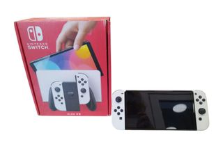 CONSOLE NINTENDO SWITCH OLED 64GB BIANCA + CAVI + DOCK + CARICABATTERIE + SCATOLA