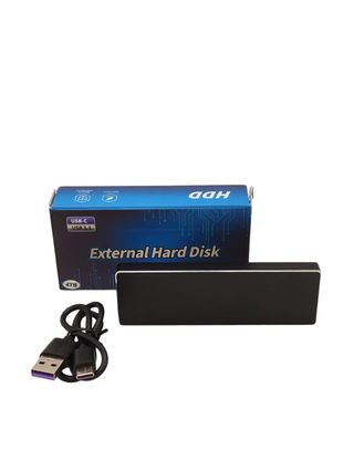 DISCO DURO EXTERNO 4TB HDD ALARGADO NEGRO