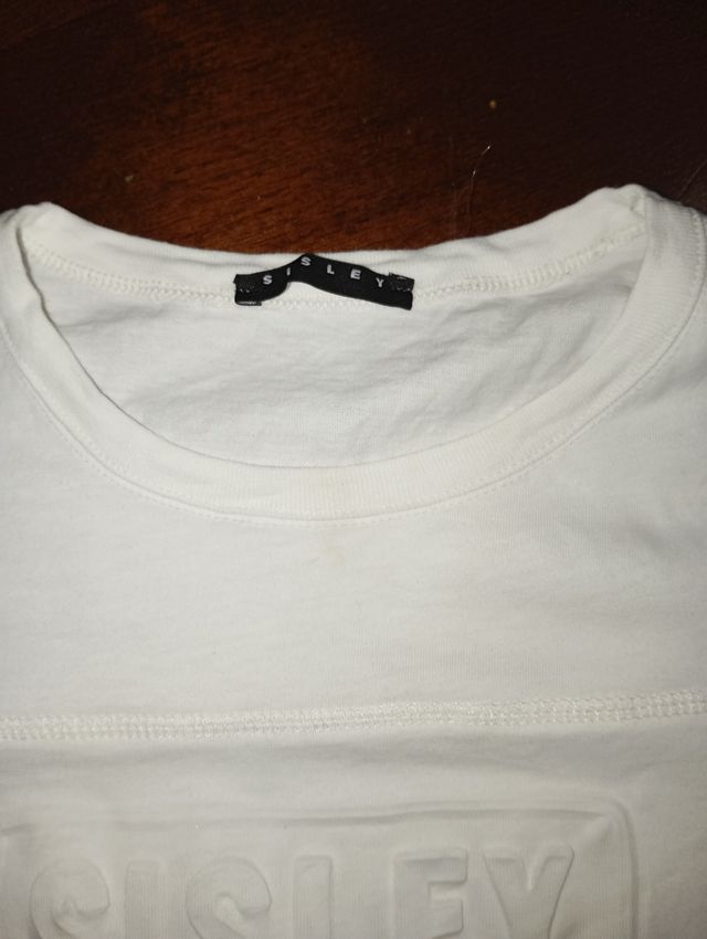 Maglietta Sisley cotone bianca