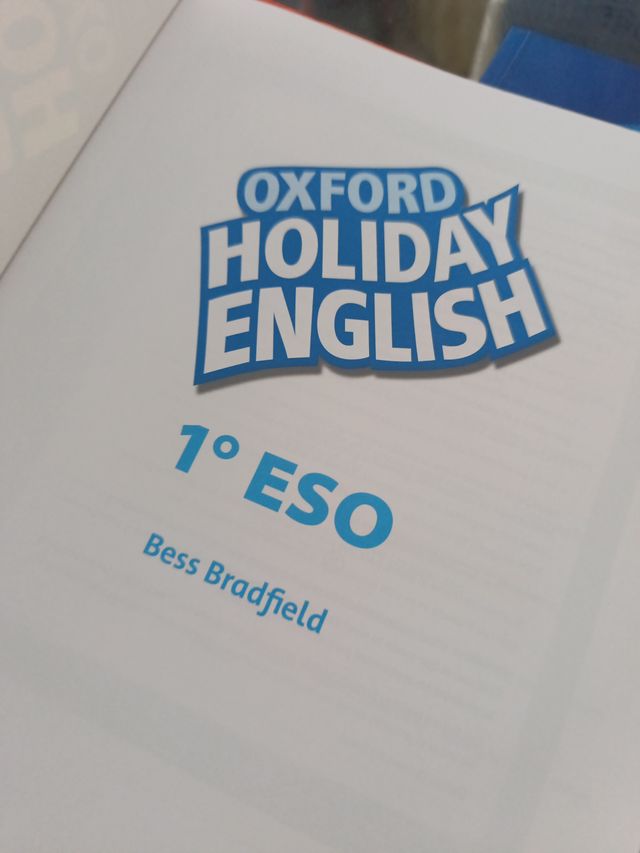Pack Oxford Holiday English 1°,2°,3° y 4° ESO