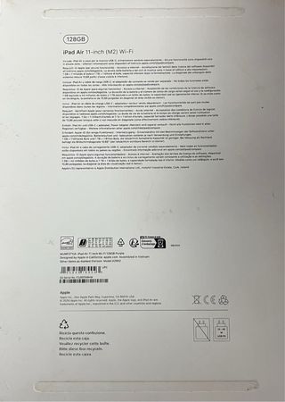 iPad Air 11 M2 Wi-Fi 128Gb