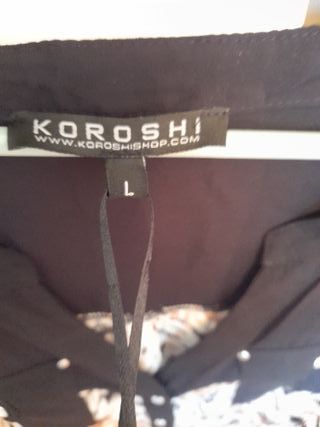 Blusa sin mangas estampada. NUEVA