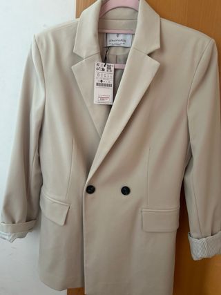 Blazer Stradivarius Beige Talla S