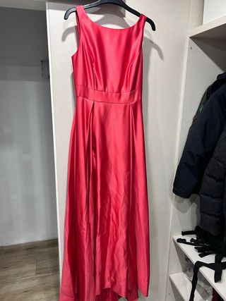 Vestido fiesta rojo talla 38