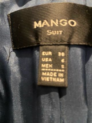Chaqueta Mango Talla S Rayas Azul/Blanco
