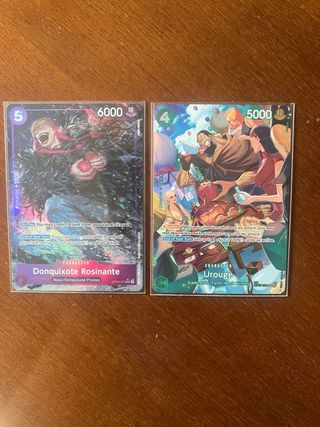 2 Cartas One Piece OP-10 Especiales 
