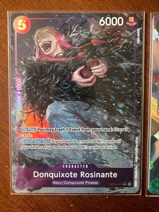 2 Cartas One Piece OP-10 Especiales 