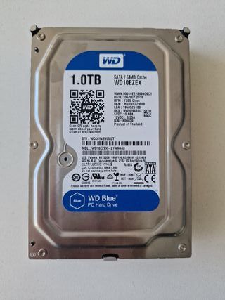 Disco duro WD Blue 1 TB SATA 3 –Testeado (100%)