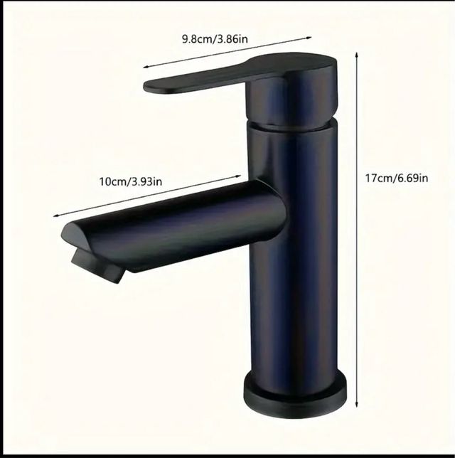 Grifo Negro Mate para Lavabo Nuevo