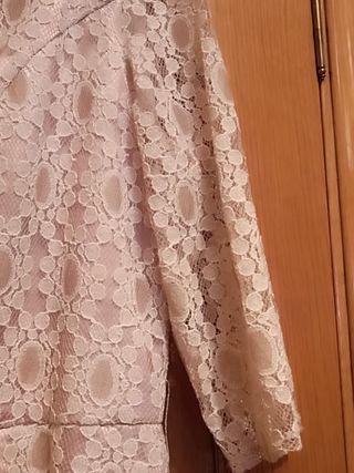 Vestido de encaje para boda o comunión con tocado