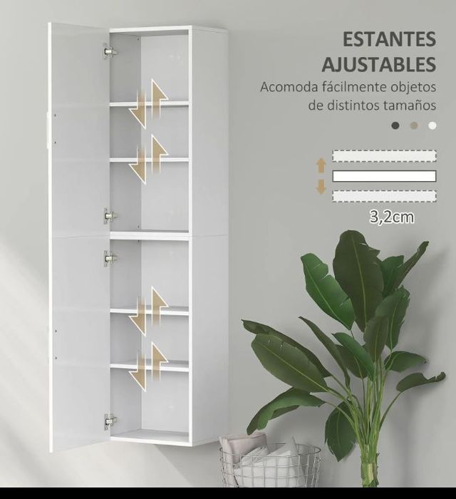 Columna de baño blanca