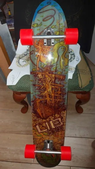Longboard Cruiser Skateboard Lib Tech 110cm patina