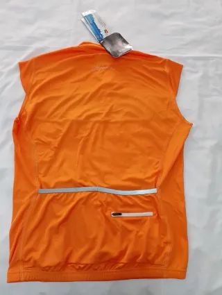 Maillot Ciclismo Naranja Sin Mangas Talla XL