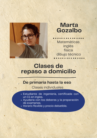 Clases de repaso a domicilio 