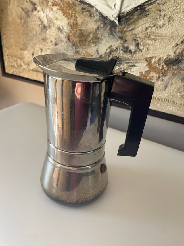 Cafetera italiana de metal