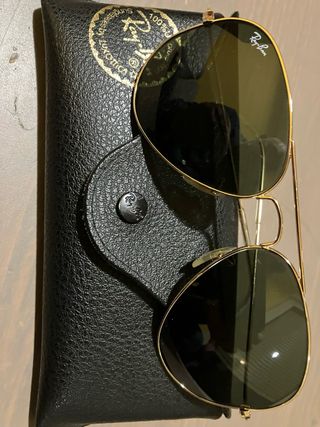 Gafas de sol Ray-Ban Aviator Doradas Negras