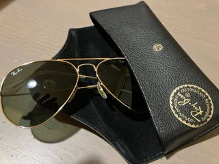 Gafas de sol Ray-Ban Aviator Doradas Negras