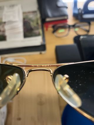 Gafas de sol Ray-Ban Aviator Doradas Negras