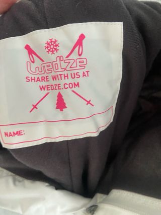 Pantalón de nieve blanco Wed'ze
Talla 10