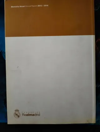 Libro Fundación RealMadrid Memoria Anual 2013/2014