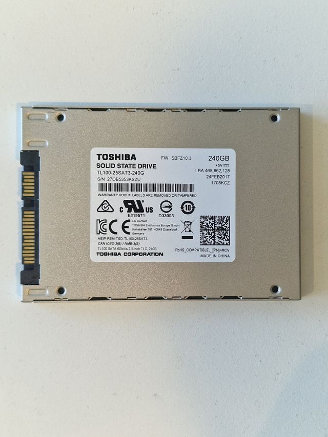 Disco duro Toshiba OCZ TL100 SSD 240GB ¡Testeado!