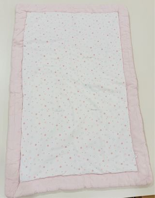 Edredón bebé estrellas rosa