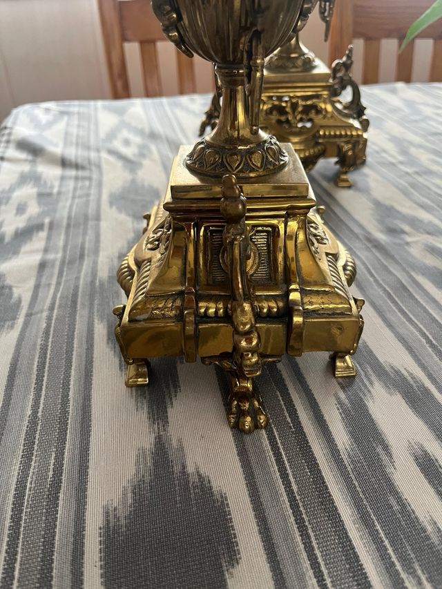 Regalo Navidad  Candelabros Antiguos Bronce