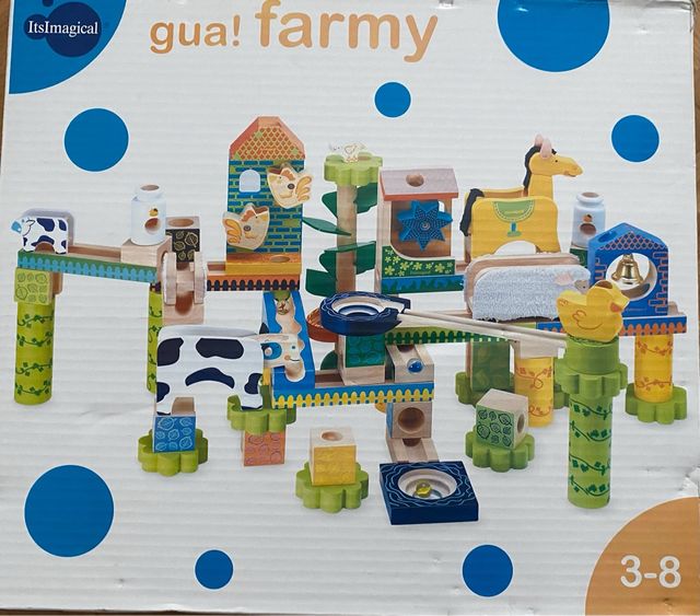 Circuito Canicas Madera Granja Imaginarium