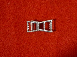 Miniatura Sediolino in Argento 800, particolare